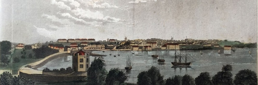 Vue de la ville de Sydney 1821. John William Lewis